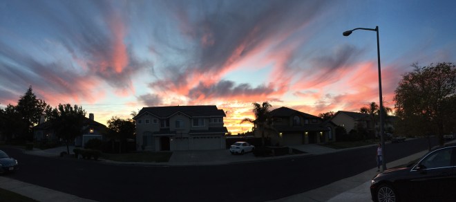 And later that night- what a show the sun and clouds put on for us!